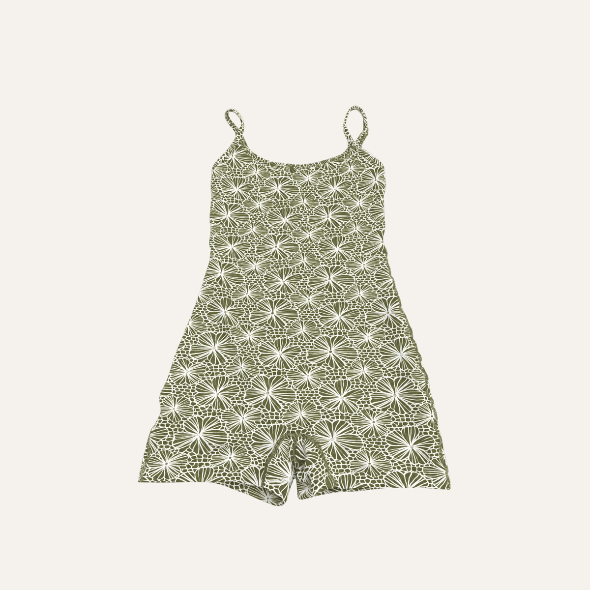 Little Cove Set in Olive with Marie Top and Marie Bottom, designed in Noosa by Amali Swim.